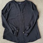 The Limited Vintage  Classic Black Long Sleeve Blouse Size Medium Photo 3
