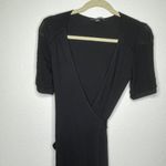 Banana Republic  Wool Blend Wrap Dress Black‎ Photo 7