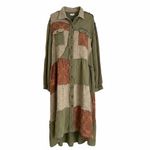 POL  patchwork button down duster dress Photo 1