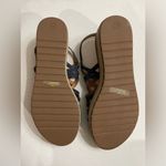 Bella Vita  Zip-Italy Espadrille Women’s Suede Flatform Sandals Navy Size 6.5 Photo 4