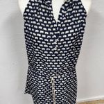 Ulla Johnson  Vasia Blue Printed Halter Mini Dress Womens M Beach Summer Vacation Photo 1