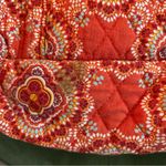 Vera Bradley Large Quilted Red Tote Bag With Toggle Closure Photo 5