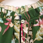 Kaari Blue Anthropologie Floral Tunic Top Green Boho Business Casual Size M Photo 7