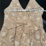 Joie  Floral Backless Dress w/ Front Pockets. NWT size 8 side zip beaded tie belt Photo 11