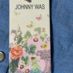 Johnny Was Laguna Pieced Blue Lace Trim Short Dress Large Photo 7