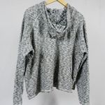 Aerie  Women's Medium Space Dye Marled Knit Pullover Hoodie Raglan Long Sleeves Photo 3