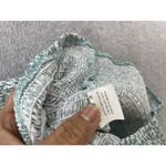 O. Vianca Women's Strapless Dress Smocked Green Micro Floral Tie Front Large Size undefined Photo 2