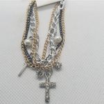 NWT Accessorize Cross Bracelet Gold Photo 1