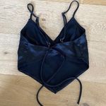 Rebelflow Havana Satin Crop Top in Black Photo 3