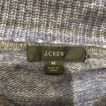J.Crew Lot of 2 Sweaters Blue Zip Turtleneck, Gray Striped Elbow Patches Medium Photo 7