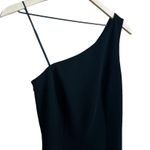 Yves Cossette Depeche Mode  Vintage 90s One Shoulder Black Maxi Bodycon Dress Sz 4 Photo 1