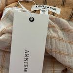 Annie Griffin Annie Beige Striped Button-Down Shirt Photo 3