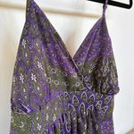 American Vintage Y2K Bohemian Purple Babydoll Maxi Dress Fairy Festival Summer Earth Girl Small Photo 2