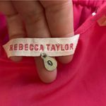 Rebecca Taylor Pink Silk Sequin Ruffle Spaghetti Strap Sleeveless Mini Dress 0 Photo 2