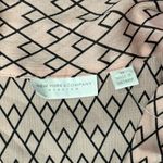 New York and Co Pink Black Diamond Chevron Tie Front Blouse size M NEW Tags Size M Photo 5