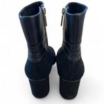 Karl Lagerfeld  FRIEDA ANKLE BOOT IN SUEDE AND LEATHER BLACK SIZE 8.5 Photo 6