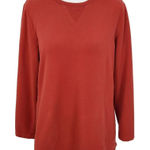 D&Co. Active Terry Tunic in Spice Red Size XS Petite Red Sweatshirt Pullover Photo 0