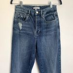 Good American NEW  Good Boy Double Slit Jeans in Blue404 Photo 6