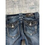 Miss Me Signature Skinny Rhinestone Sequin Jeans Size 26 x 30 Photo 5