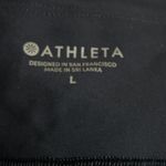 Athleta  Stealth Navy White Striped Tennis Workout Skort Skirt Preppy Large Golf Photo 5