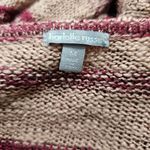 Charlotte Russe  Burgundy & Blush Marled Stripe Watetfall Cardigan Size Medium Photo 4
