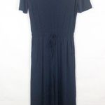 Women's Short Sleeve Blue Jumpsuit Size Medium Photo 0