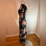 Billabong Off The Shoulder Multicolor Floral Crystal Ball Maxi Dress Large Photo 5