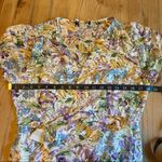 Lulus Feels Magical Ivory Floral Print Short Sleeve Wrap Maxi Dress Photo 3