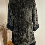 Vintage 60/70 Sears Fashions Faux Fur Coat Brown Black Teddy Bear Fluffy Photo 2