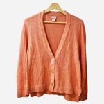 Chico's Chico’s Button Front Linen & Cotton Blend Cardigan Size Medium Sienna Rose NWT Photo 0