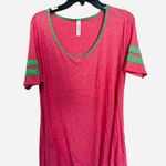 LuLaRoe Watermelon Green Perfect Tee Size Medium Oversized Scoop Neck Photo 0