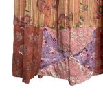 Rebecca Taylor Silk Blend Patchwork Floral Skirt Sz 0 Mini Adult MOP Button Y2K Photo 5