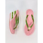 Juicy Couture Matchpoint Womens Sandals Pink Wedge Flip Flop Slip On US 5 M Photo 3