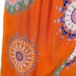 ANTHROPOLOGIE FLOREAT Mandala Halter Neck Wrap Mini Dress Bright Orange Size 2 Photo 10