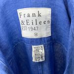 Frank & Eileen Murphy Blue Italian Classic Linen Shirtdress Size M Photo 7