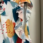 SheIn Colorful' Ruffle Sleeve Top Photo 2