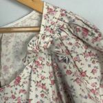 Sandy Liang  Hugo Dress pink floral bow babydoll dress size 6 Photo 10