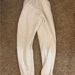 White Fox Boutique  Light Gray Joggers with Red Logo Photo 4