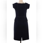 A Exclusive Vintage 90s Black Cocktail Dress Crystal Stones Embellished LBD sz 6 Photo 1