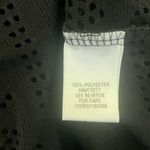 Croft & Barrow  Women Top XL Black Front Zip Beachy‎ Eyelet Cover Up Lightweight Photo 9