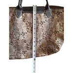 Longchamp  Brown Snake Print Le Pliage Shoulder Tote Bag Satchel Photo 11
