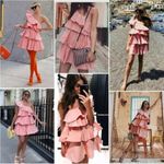 ZARA   Limited Edition Ruffled Asymmetric Dress xs Photo 5