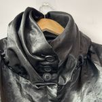 Aryn K  Satin Bomber Jacket Couture Collar Photo 4