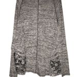 Aeropostale  large grey black sweater sheer arms Photo 7