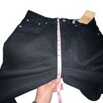 Reformation Jeans Black 90s Retro Straight Leg Ankle Snaps Women Size 31 Denim Photo 5