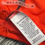 Vitamin A  NWT Sienna EcoRib Bikini Top in Scarlet Red Resort Wear Vacation Beach Photo 6