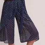 Tracy Reese Petite Extra Small XSP Blue Gold Jumpsuit Photo 7