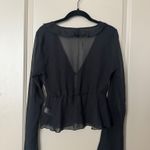 Target Black flowy mesh Long Sleeve Photo 1