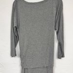 Babaton  The Group Aritzia Grey Jersey Knit Tie Dress Womens L Casual Minimalist Photo 8