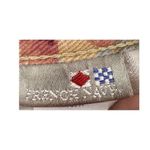 French Navy floral vintage denim Jean skirt knee length neutral 90s size 6 Pink Photo 2